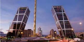 Torres KIO - Puerta de Europa en Madrid